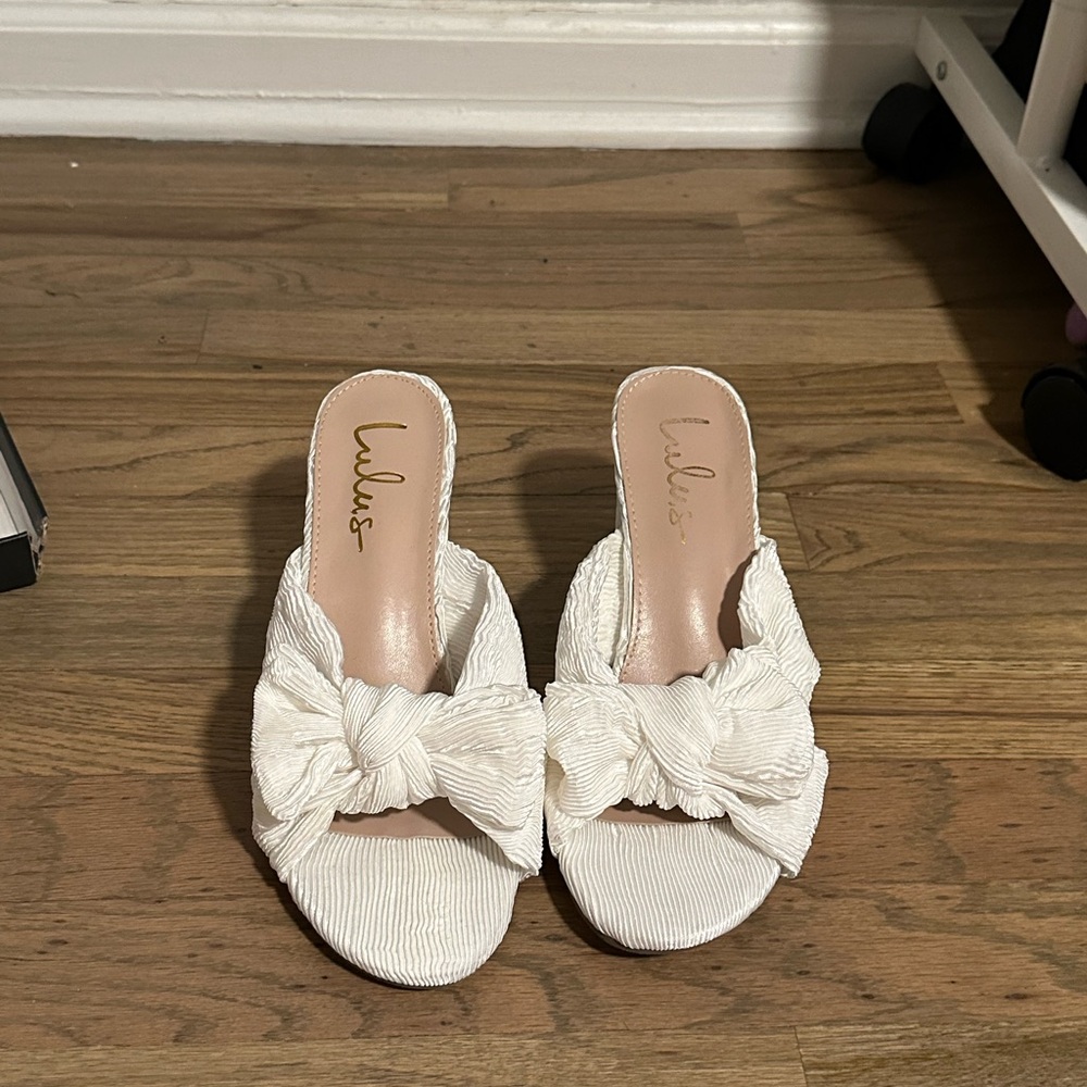 Ivory Dorothea Shoes from Lulu's 
NEVER WORN